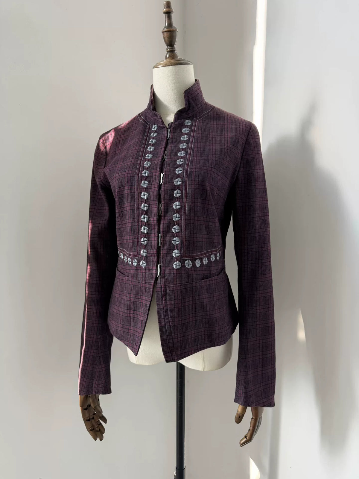 Dries Van Noten 2002 Purple Embroidered Vintage Jacket