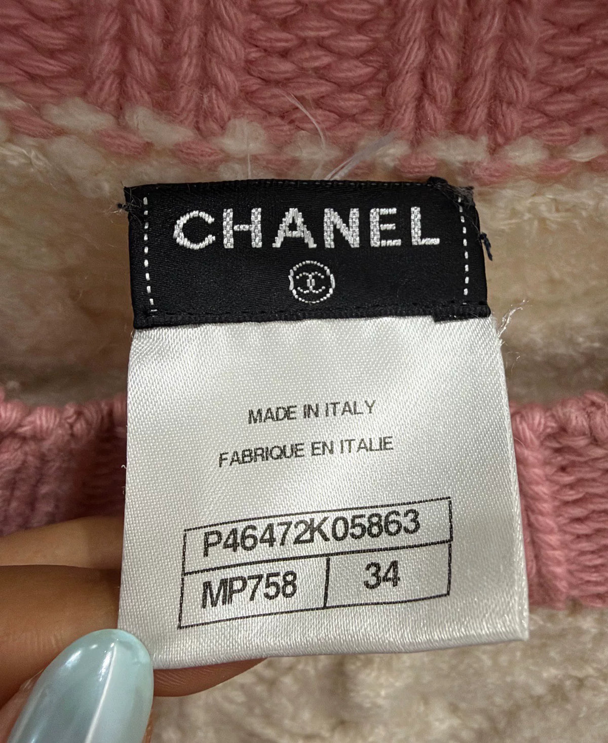 Chanel Edinburgh Contrast Knit Sweater