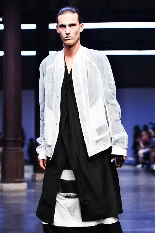 Julius 16SS Runway Black Organza Jacket