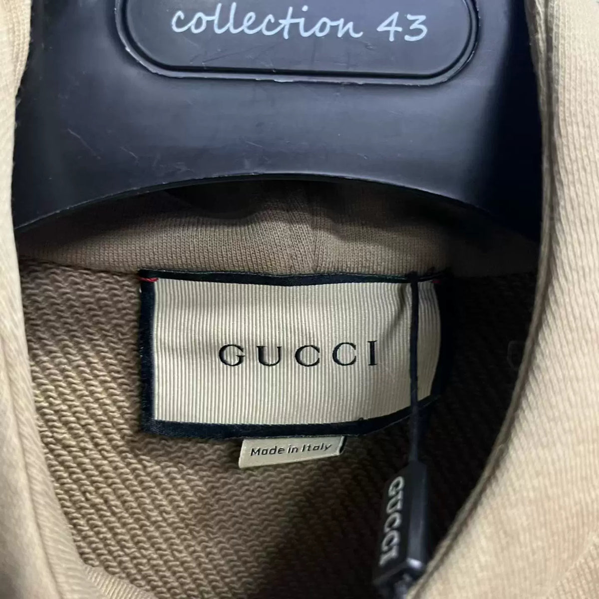Gucci Meteor Letter Print Zip-Up Sweater