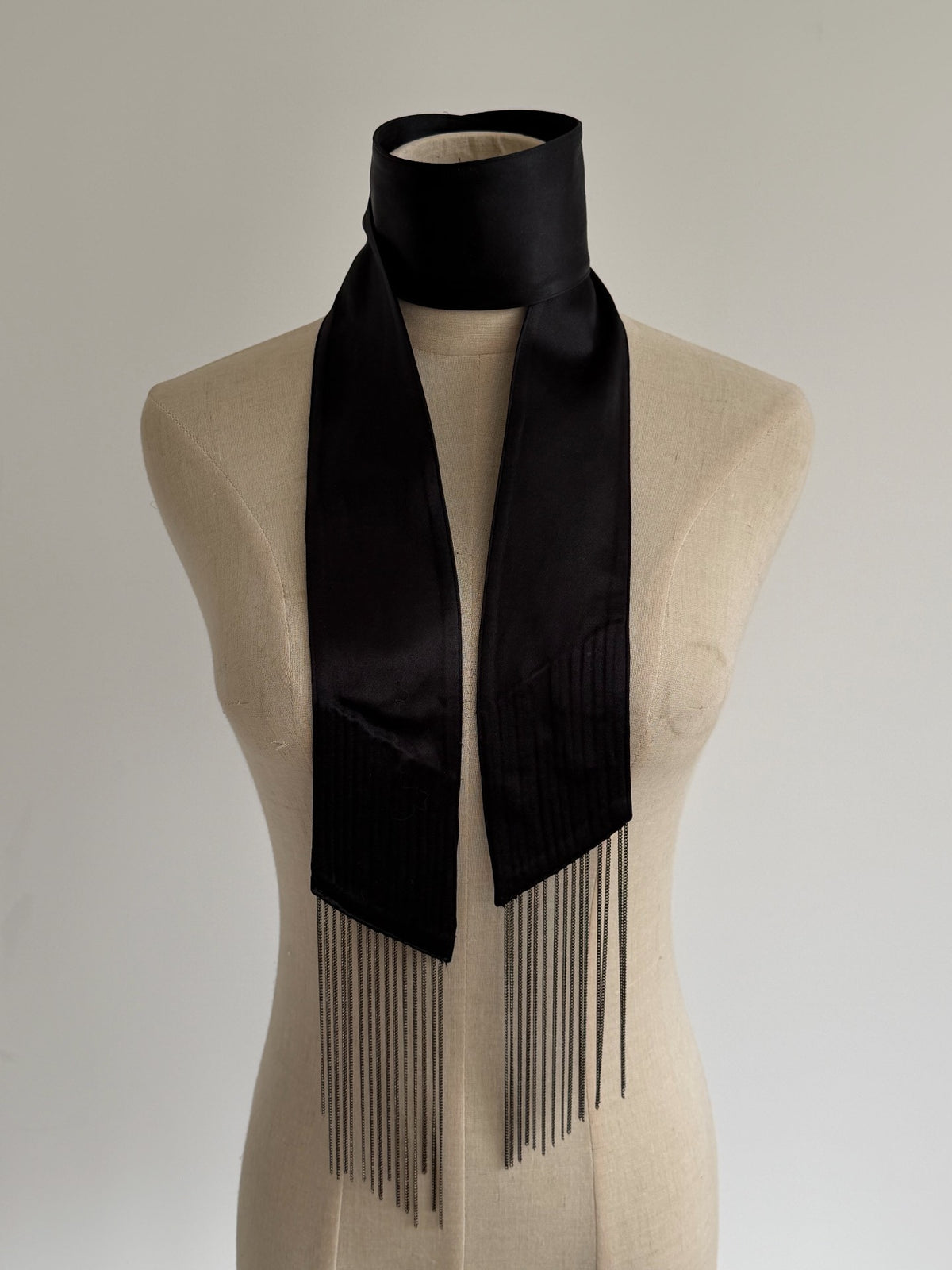Maison Martin Margiela FW14 'Chain Fringe' Silk Scarf