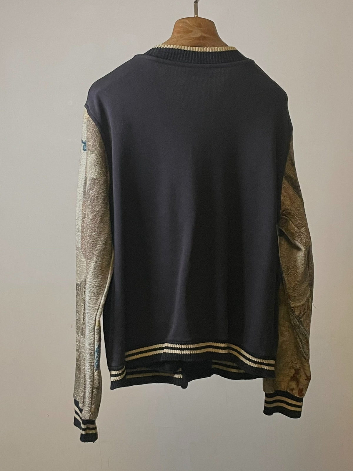 Dries Van Noten | Floral and Bird Knit Baseball Jacket