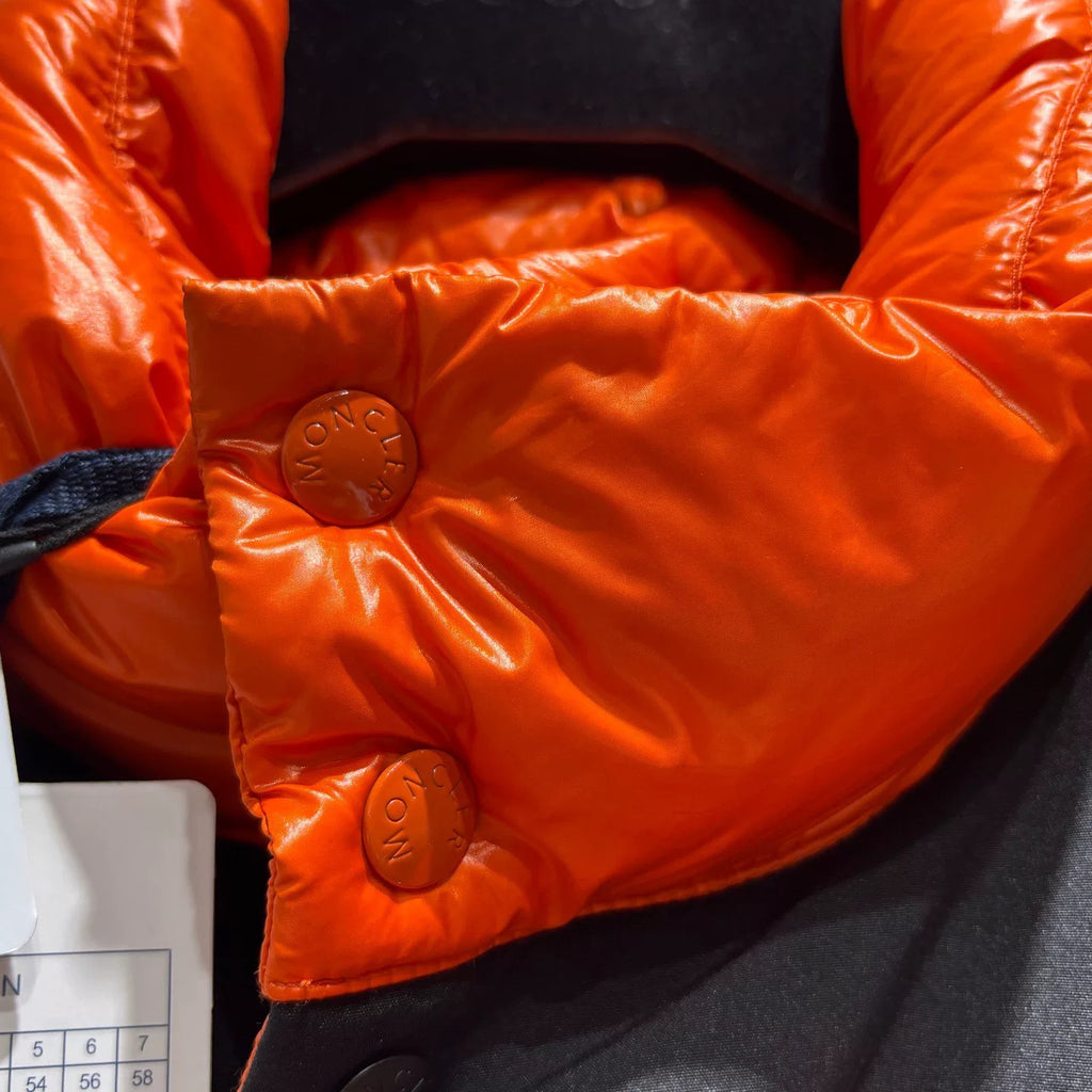 Moncler Orange Stand-Collar Nylon Down Vest