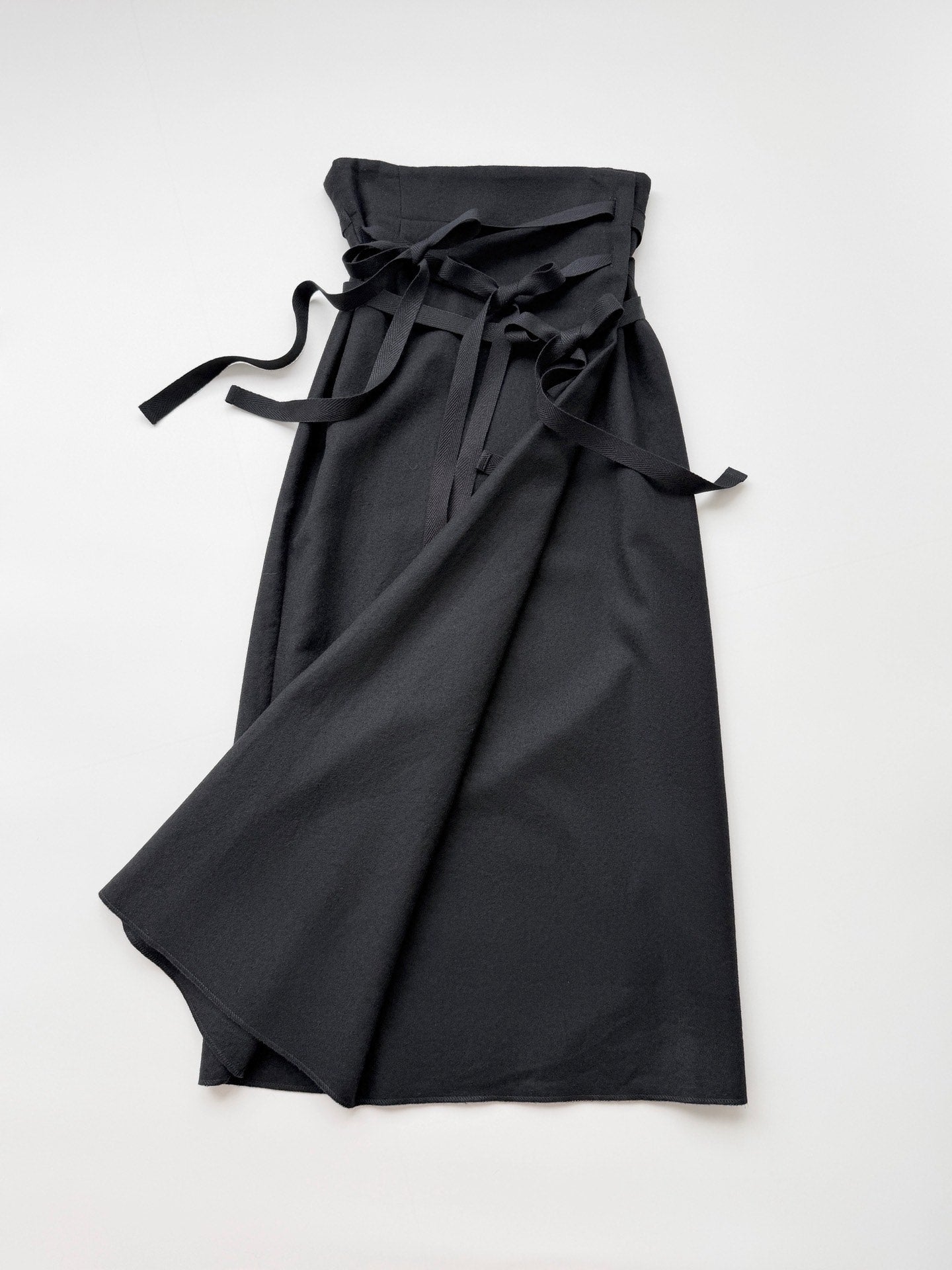 Comme Des Garcons Wool Tie Black Skirt - Devines