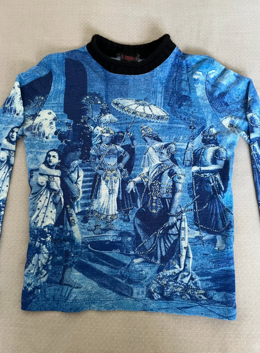 Jean Paul Gaultier printed tattoo top
