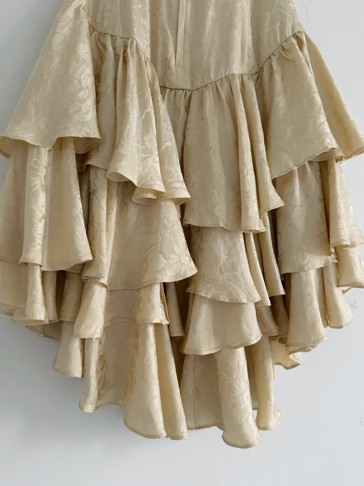 Comme Des Garcons Midi Silk Skirt