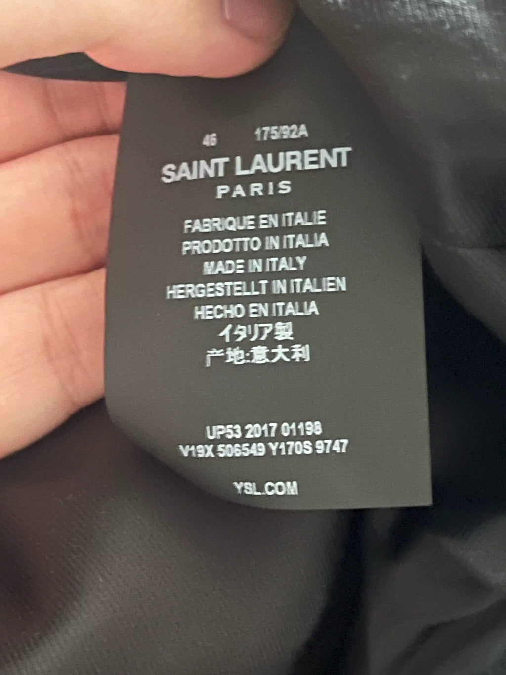 Saint Laurent Lauren Paris Varsity Yellow Jacket