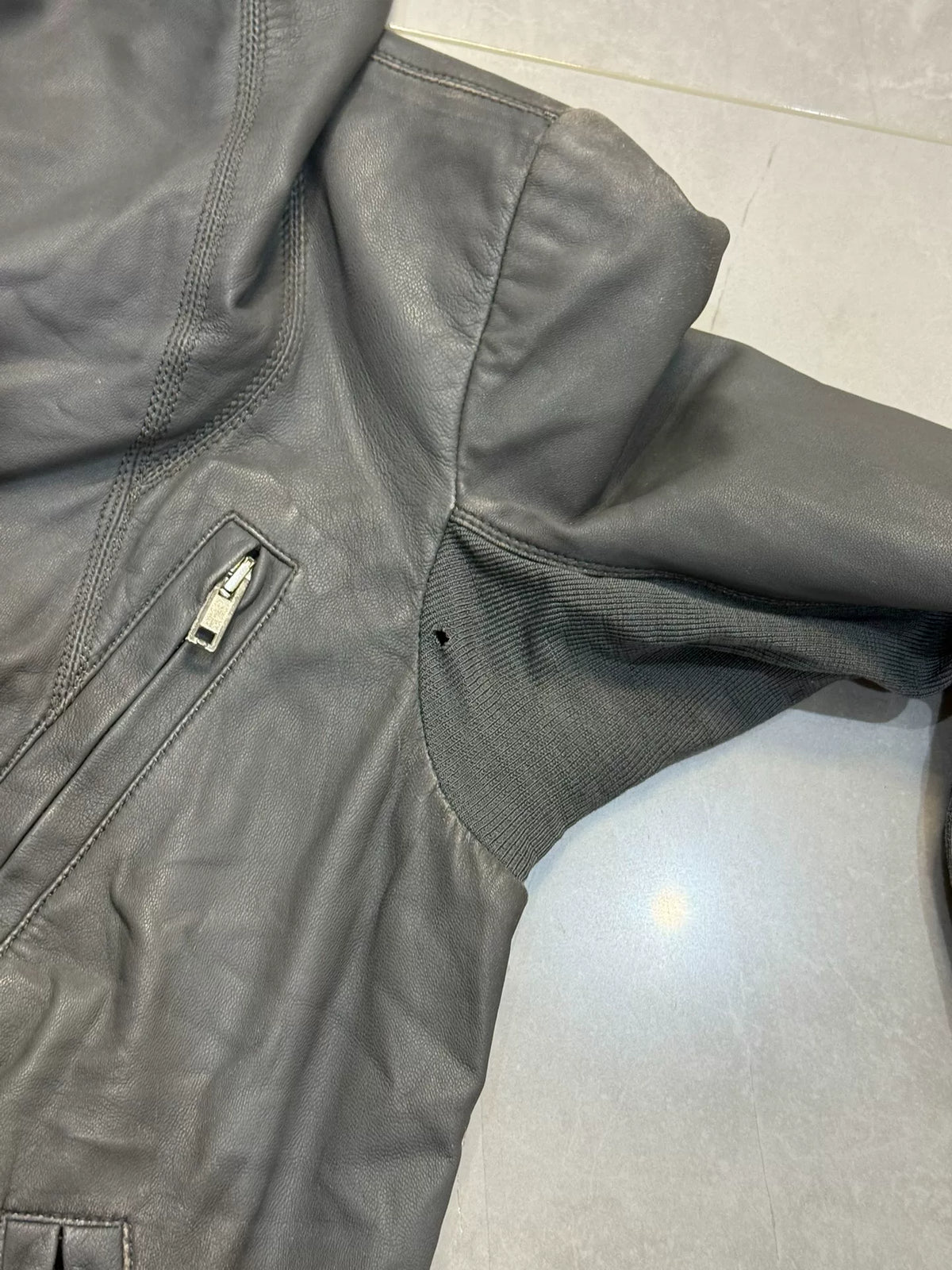 Rick Owens SS06 Turtleneck Leather Jacket