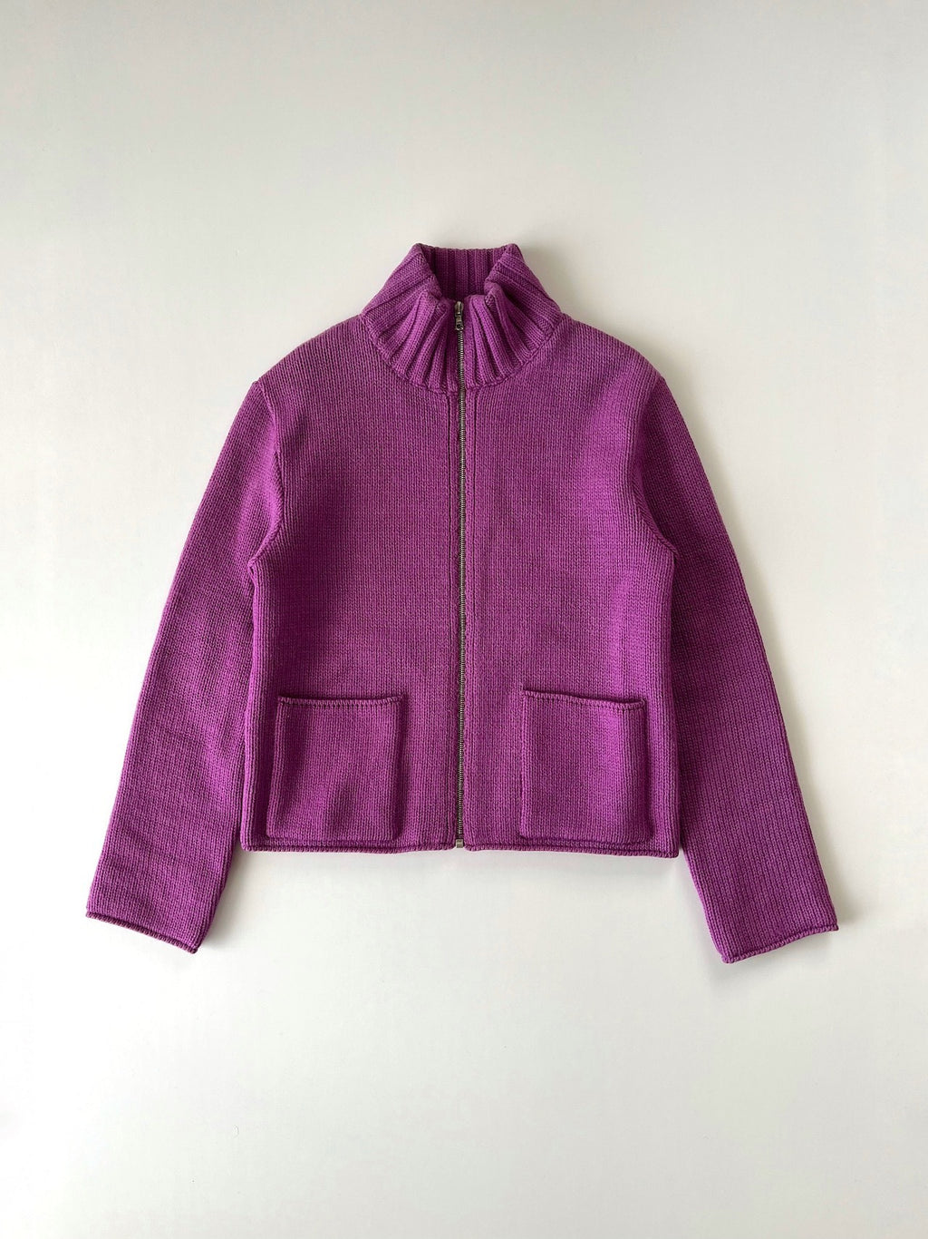 Miu Miu AW97 Turtleneck Zip-Up Knit Jacket