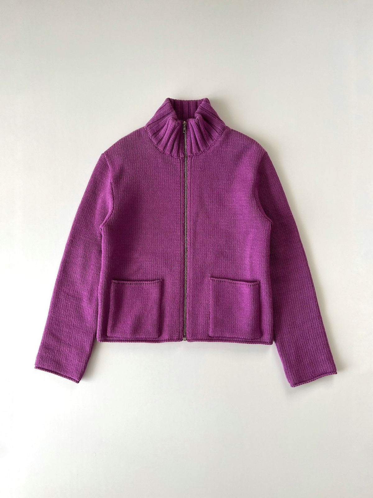 Miu Miu AW97 Turtleneck Zip-Up Knit Jacket