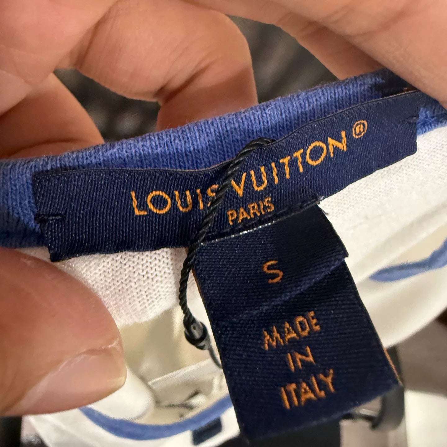 Louis Vuitton Embroidered Logo Short Sleeve Shirt
