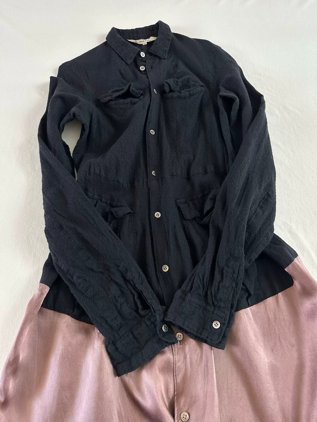 Comme Des Garcons Rei Kawakubo 1994 early shrinkage period long shirt dress