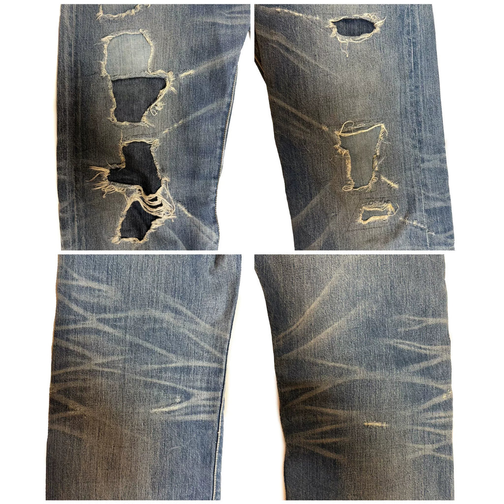 Levis Distressed Washed Jeans