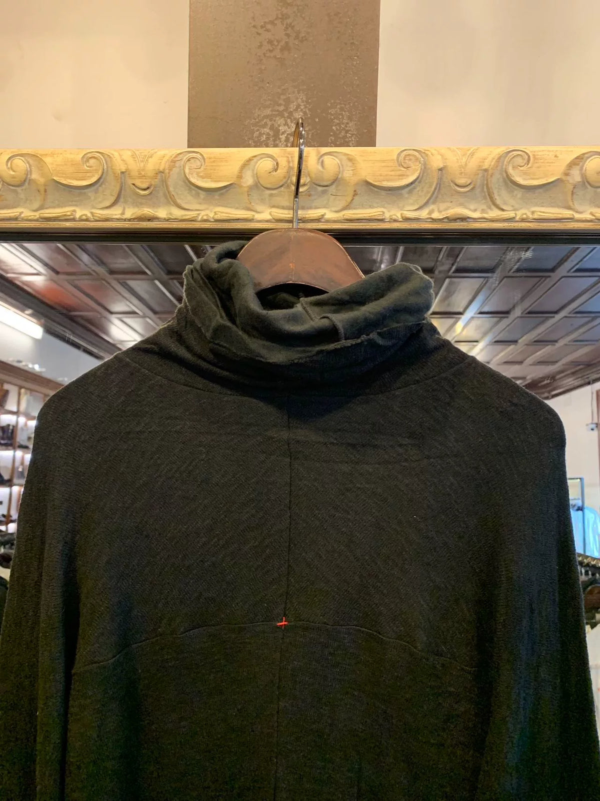 M.A+ FW16 Black Ninja Long Sleeve Wool Top