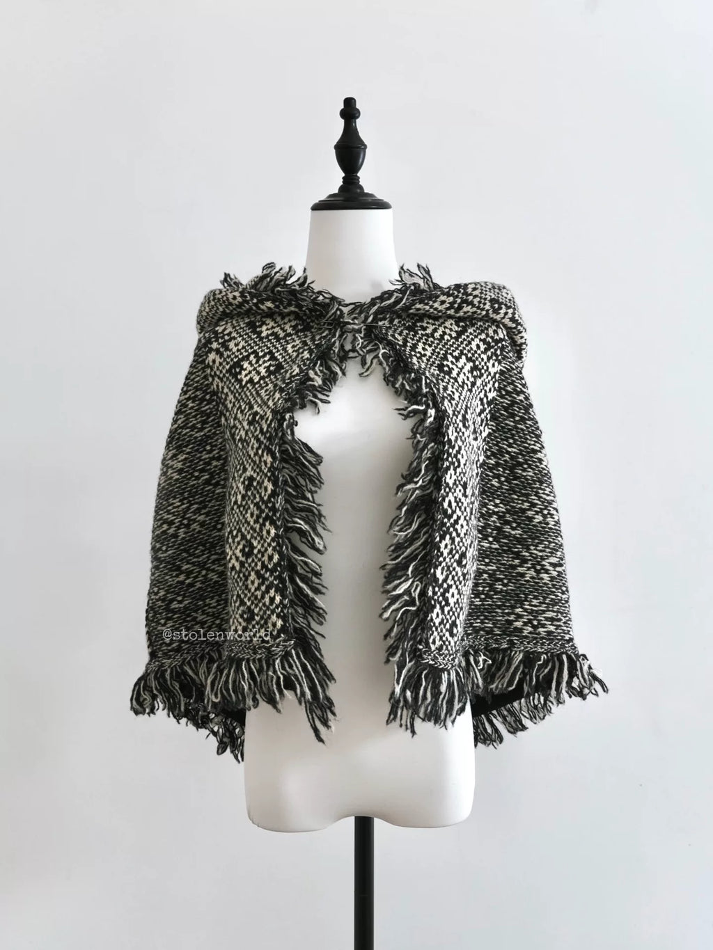 Yohji Yamamoto Wool Fringe Cape - Devines