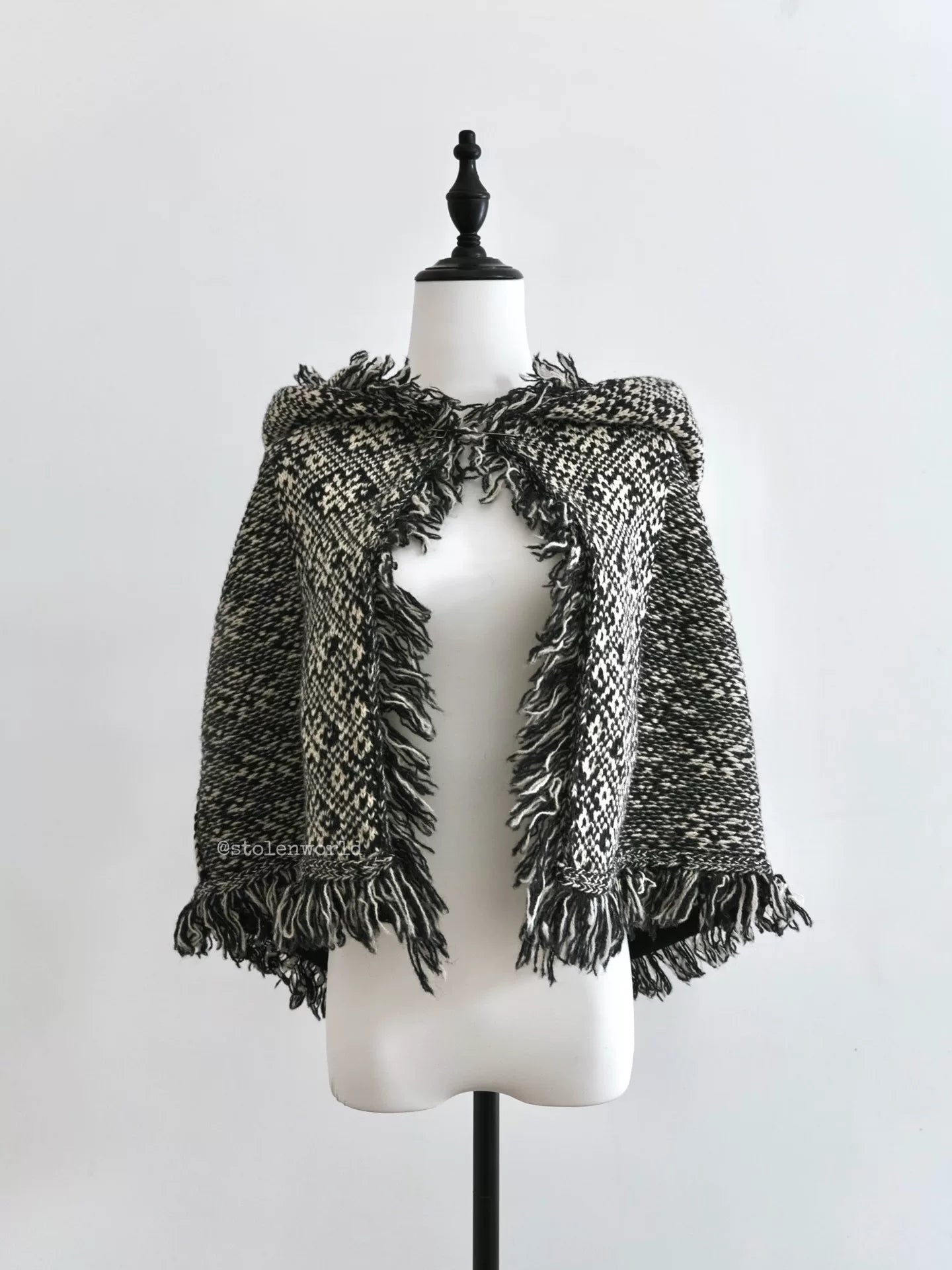 Yohji Yamamoto Wool Fringe Cape - Devines