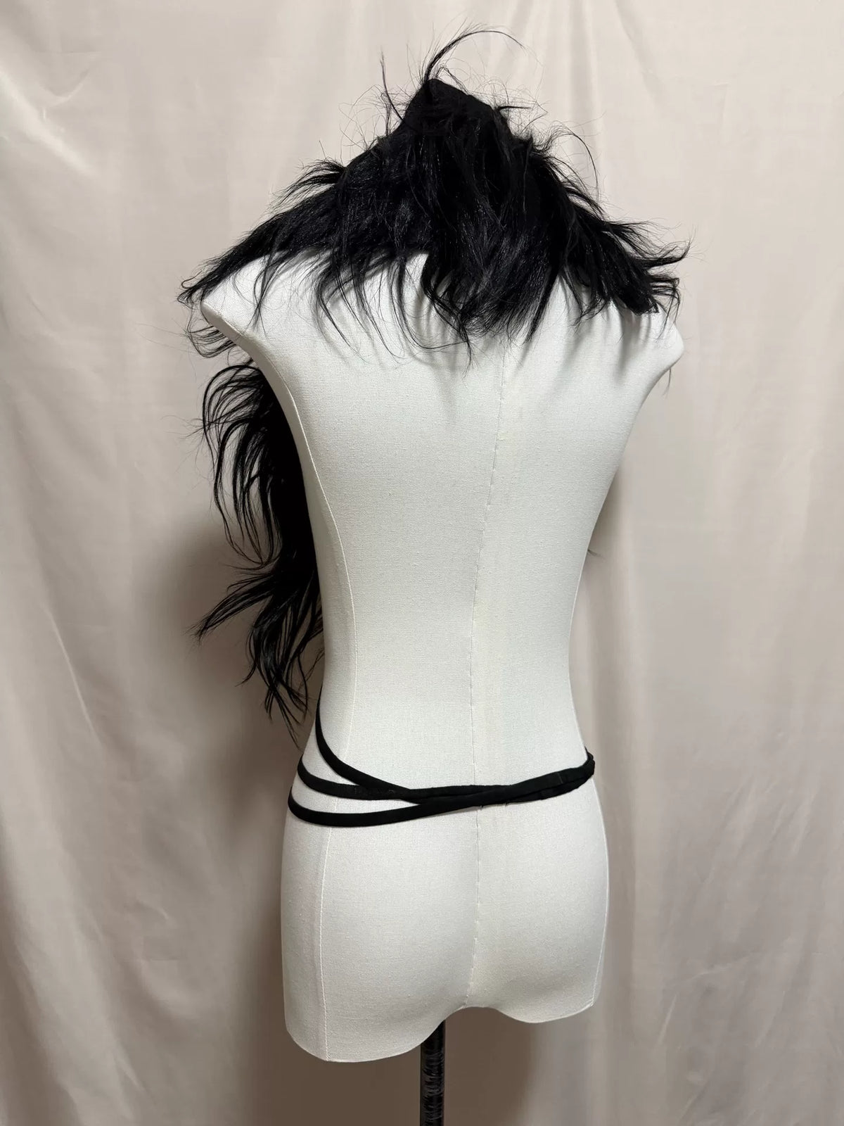 ann demeulemeester 2002aw fur shawl