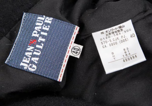 Jean Paul Gaultier Vintage Black Motorcycle Jacket