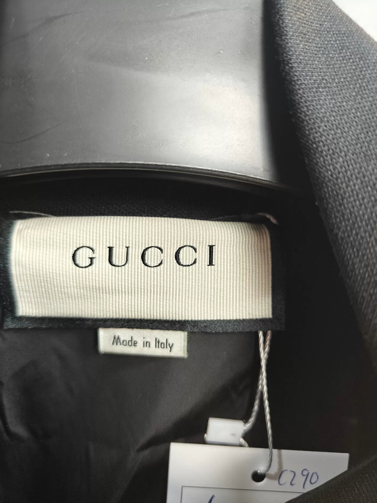 Gucci Black White Snake Print Jacket