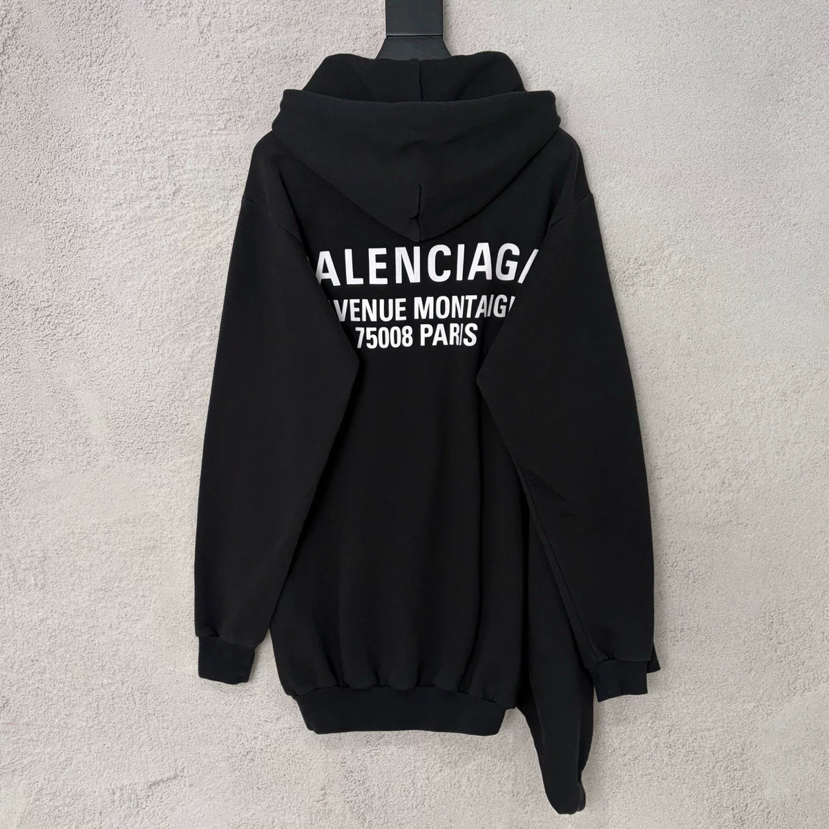 Balenciaga Runway Two‑Piece Double Hem Hooded Top
