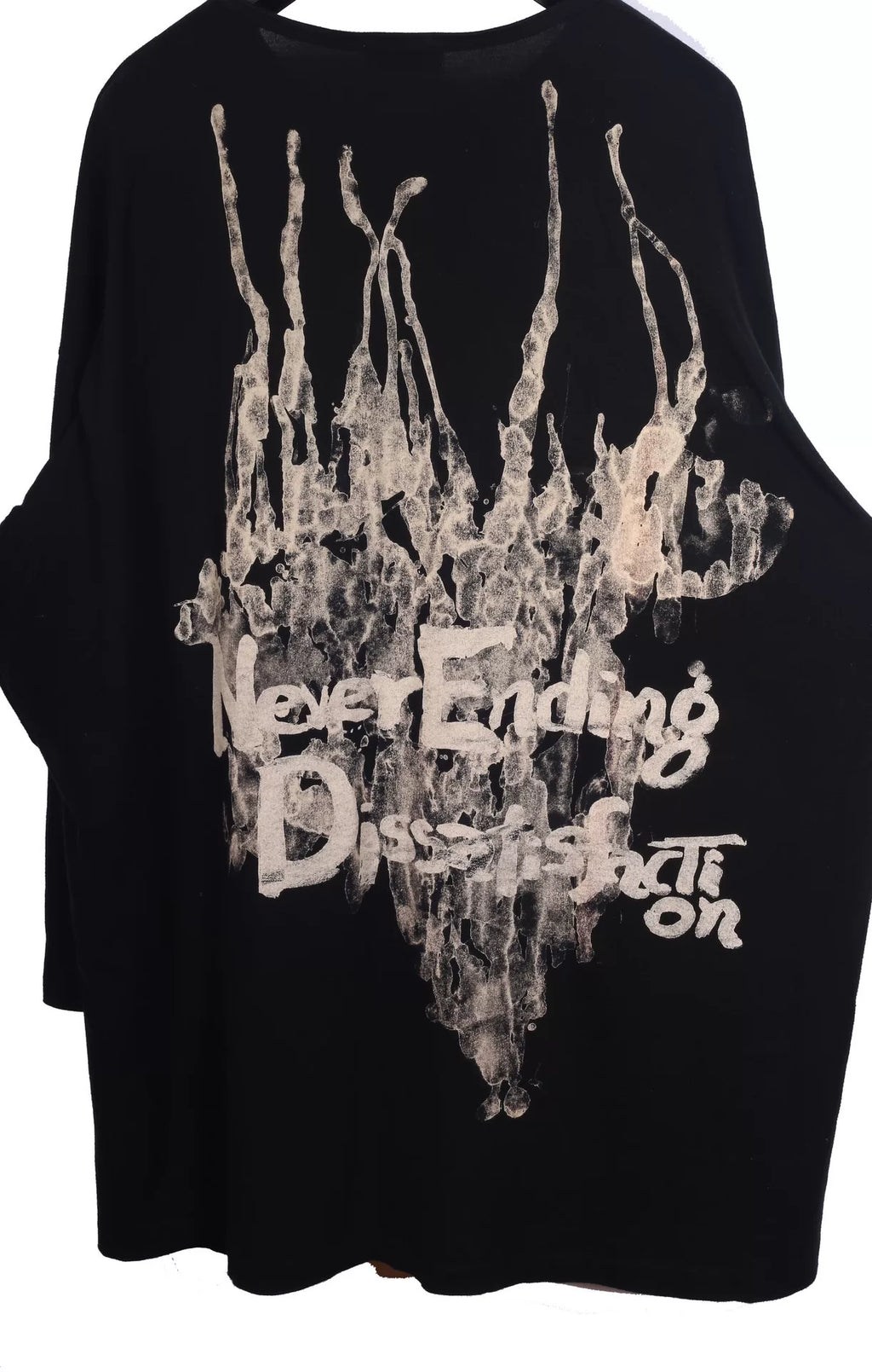 Yohji Yamamoto Pour Homme Mainline Long Sleeve Slogan T-Shirt