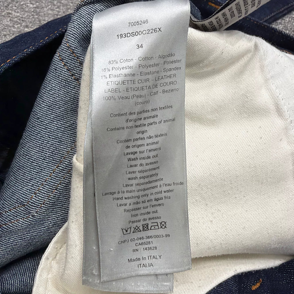 Dior Full Monogram Print Denim Jeans