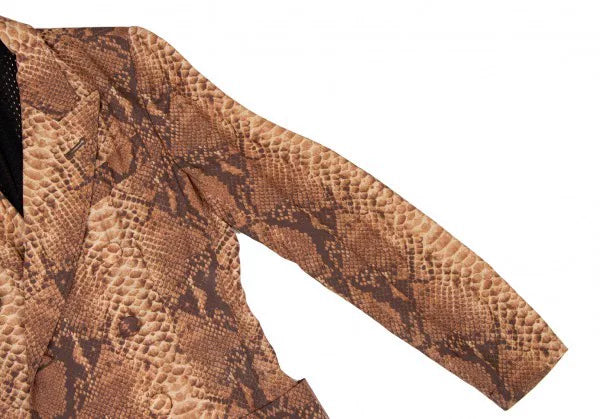 Jean Paul Gaultier Vintage Brown Patterned Blazer