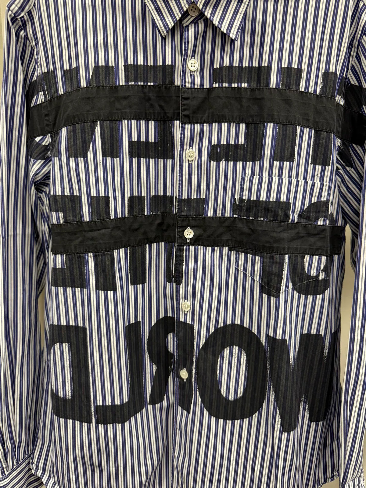 Comme Des Garcons Slogan Shirt