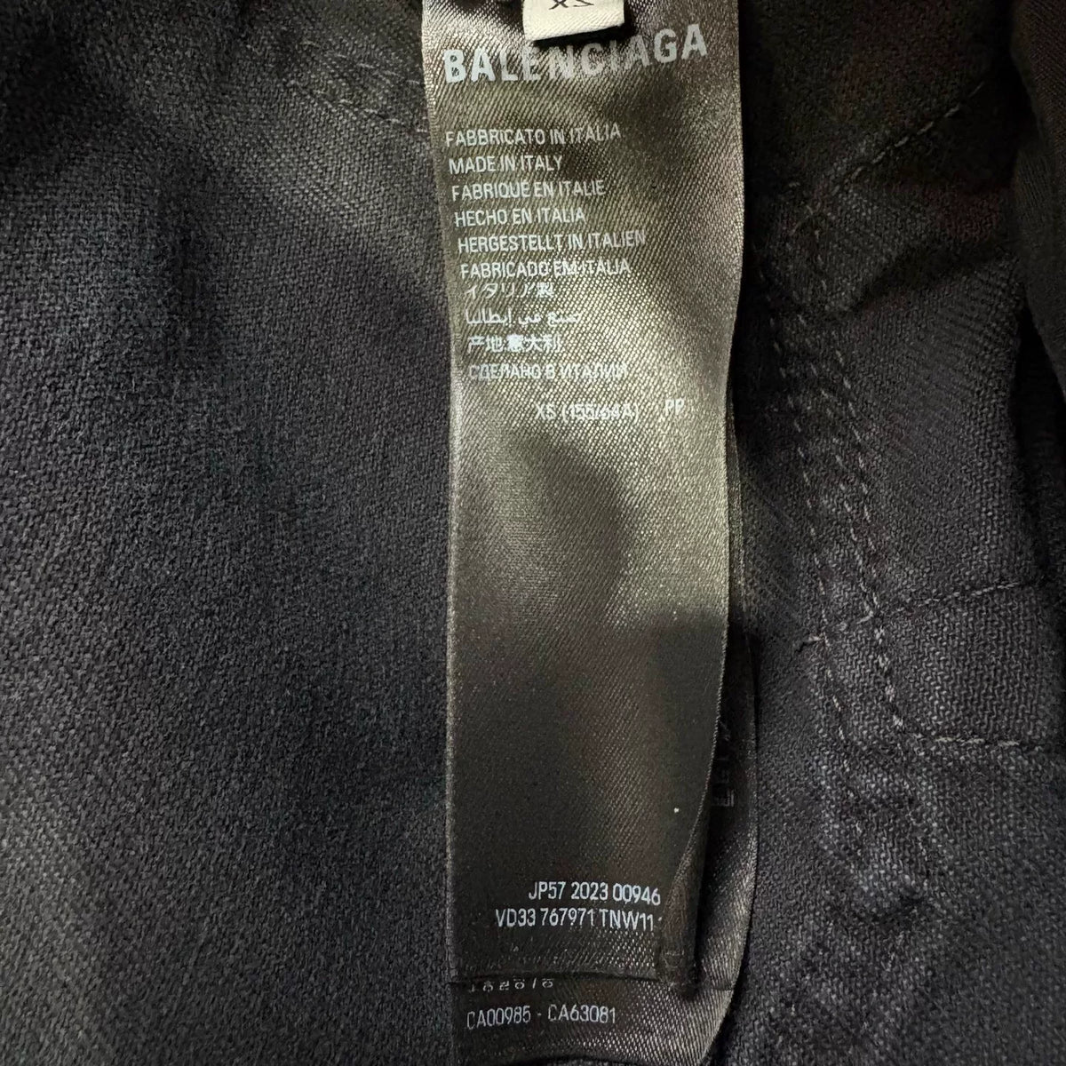 Balenciaga Washed Distressed Patched Denim Pants