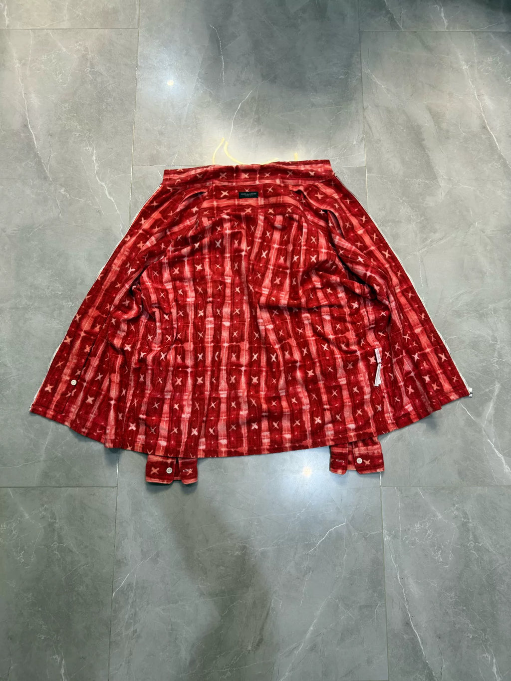 Comme Des Garçons AW95 Runway Cross Print Fleece Jacket
