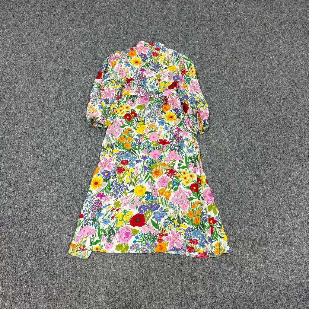 Gucci Long Sleeve Floral Dress