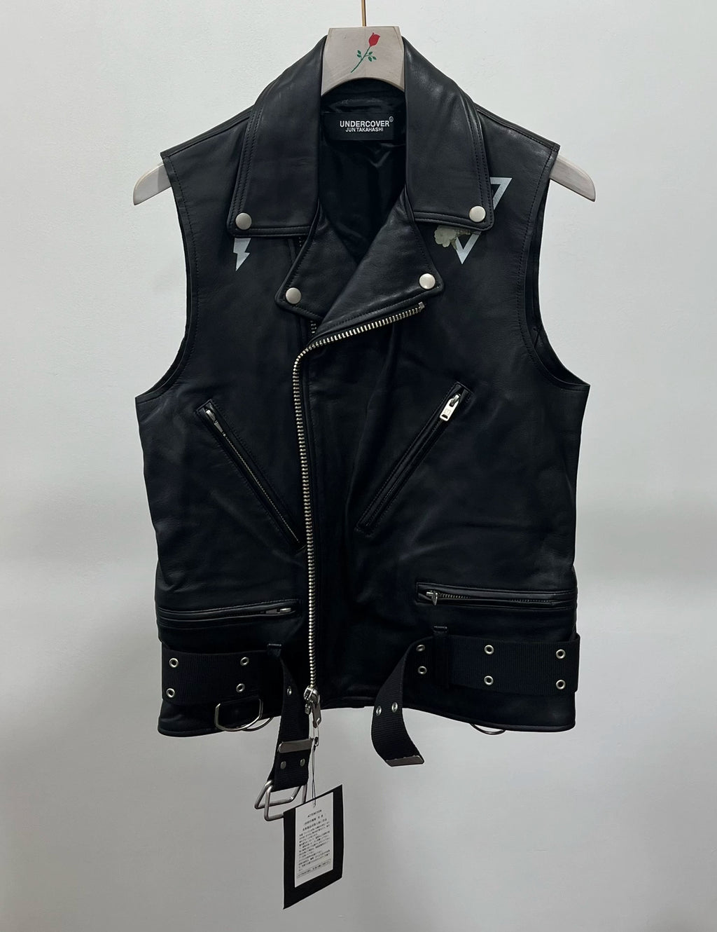 Undercover 19SS Sheepskin Sleeveless Knight Vest