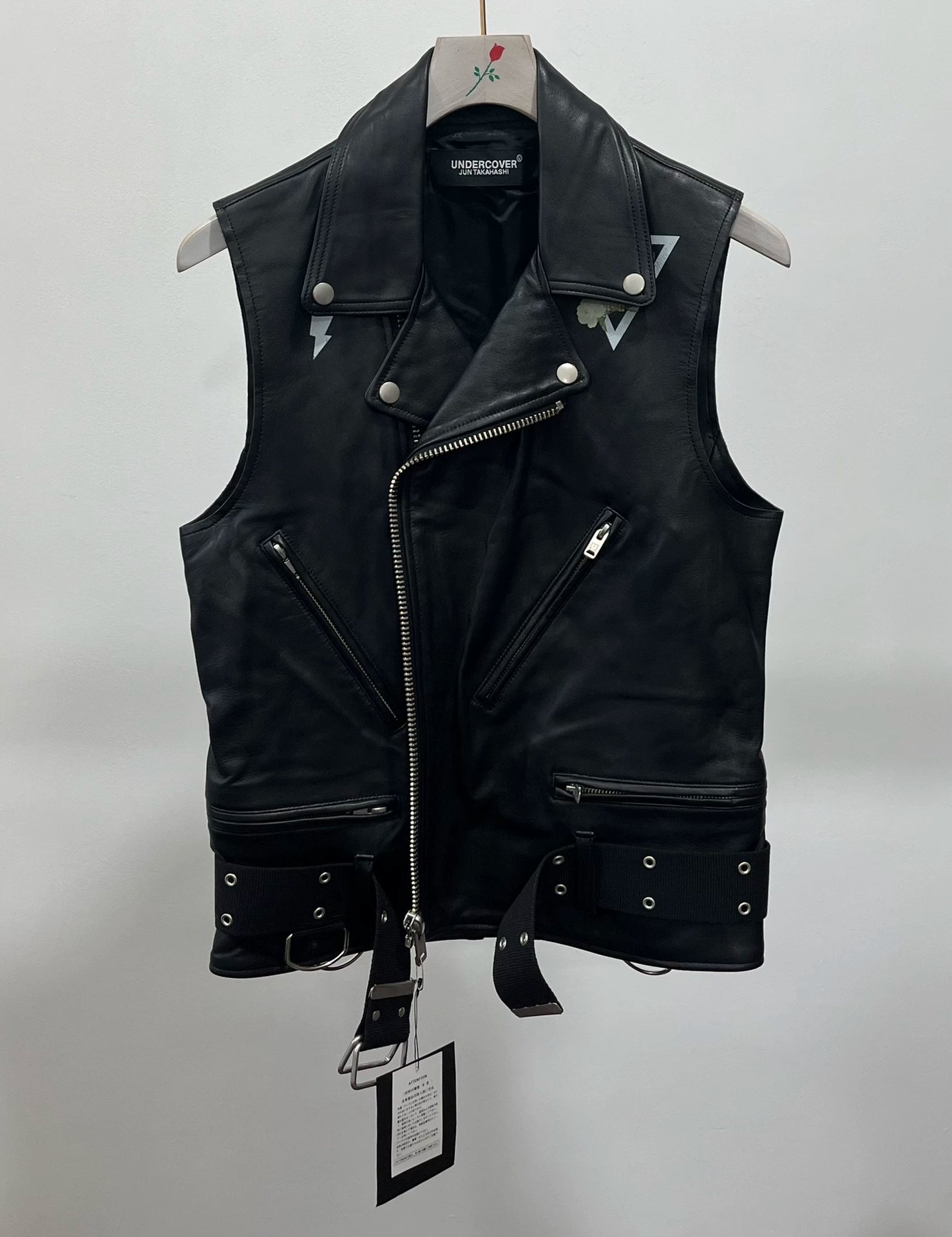 Undercover 19SS Sheepskin Sleeveless Knight Vest