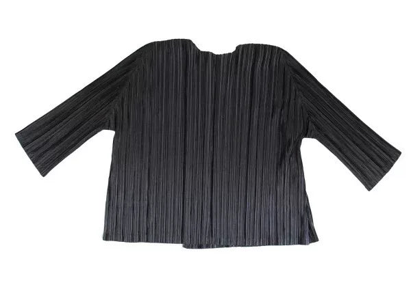 Issey Miyake Vintage Dark Pleated Cardigan