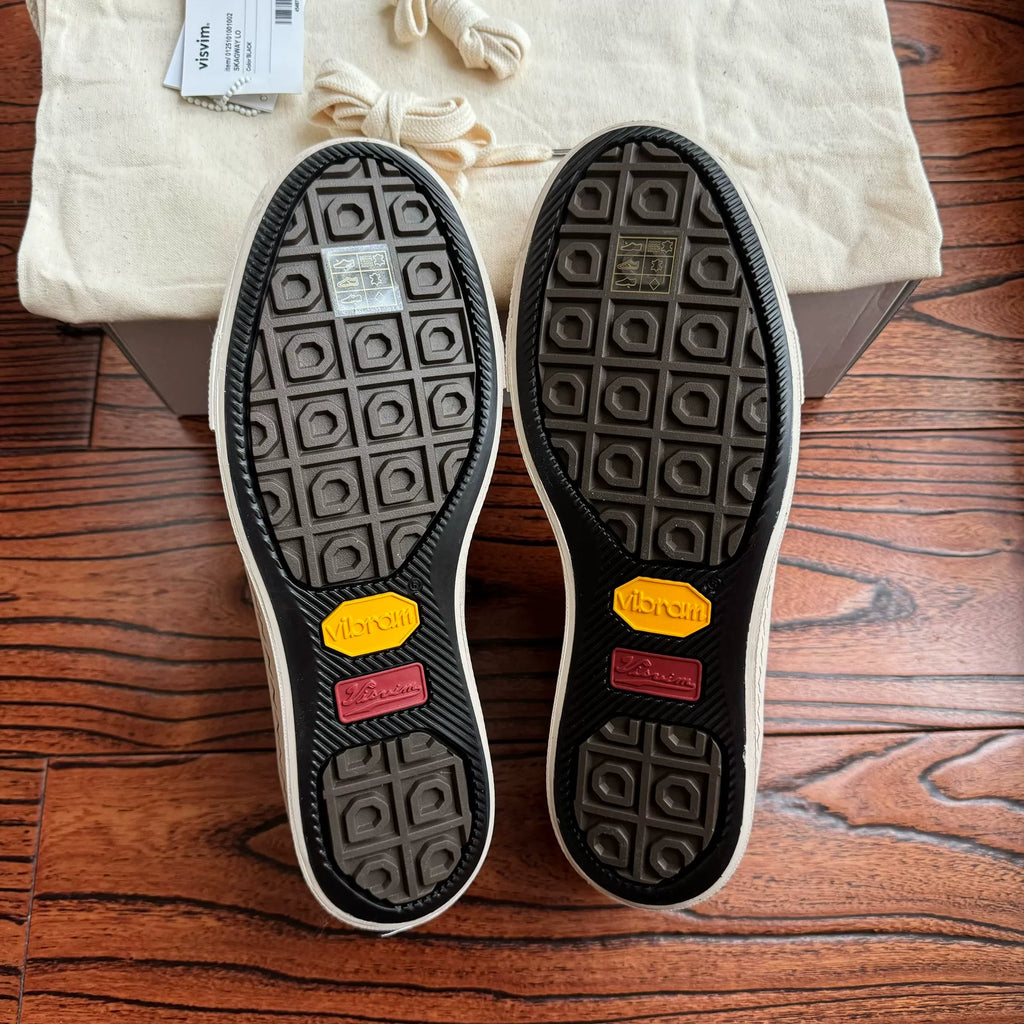 Visvim 25ss SKAGWAY LO CANVAS black thin-sole canvas shoes