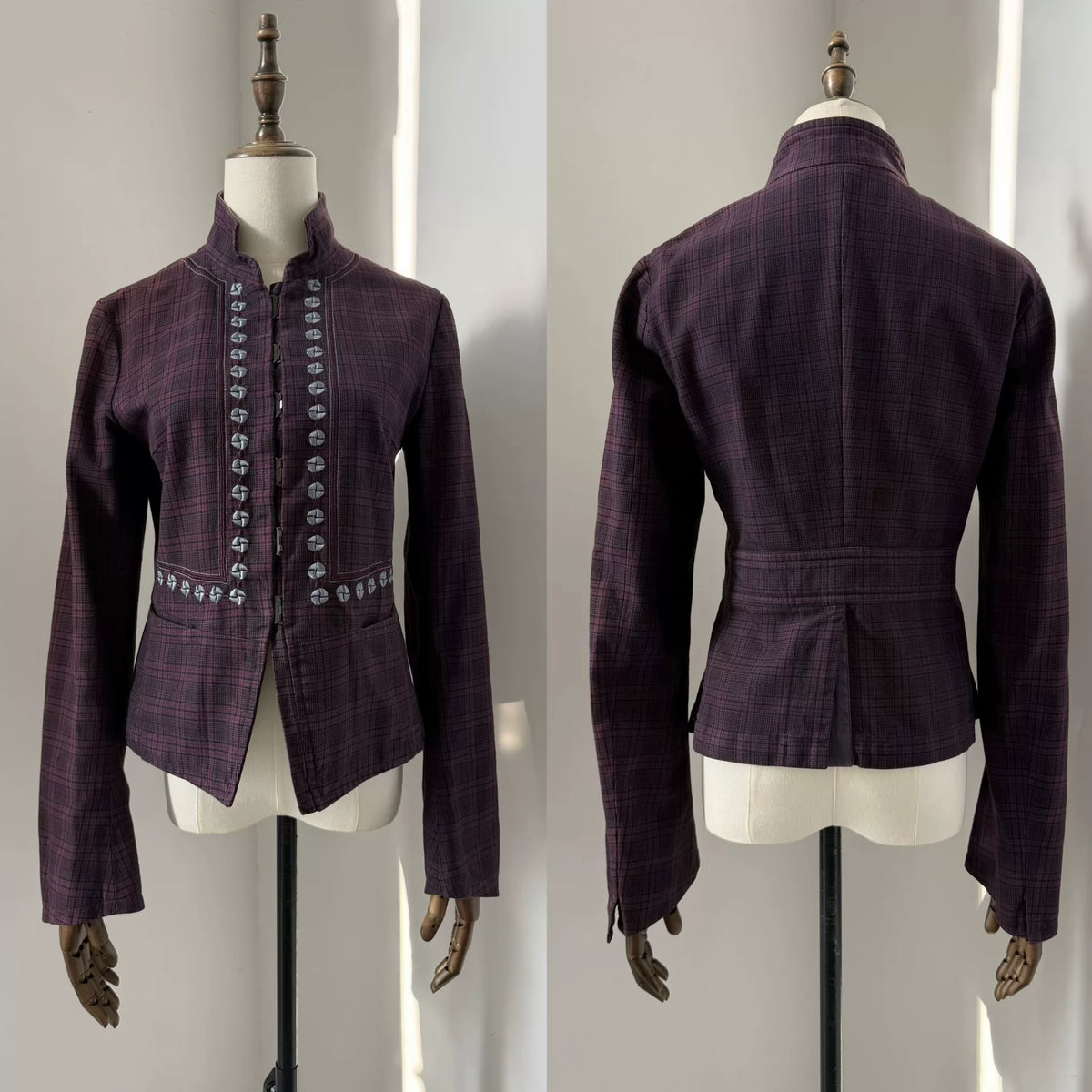 Dries Van Noten 2002 Purple Embroidered Vintage Jacket