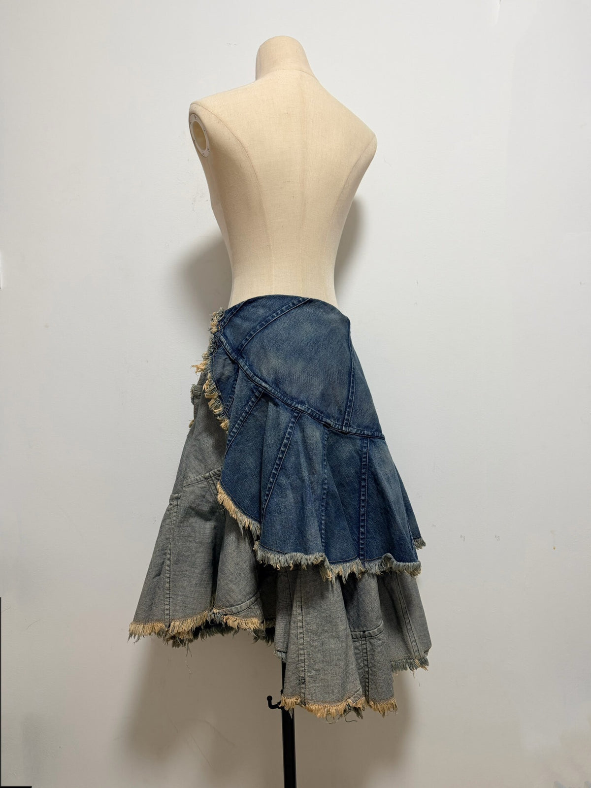 Junya Watanabe Denim Midi 2005 Skirt