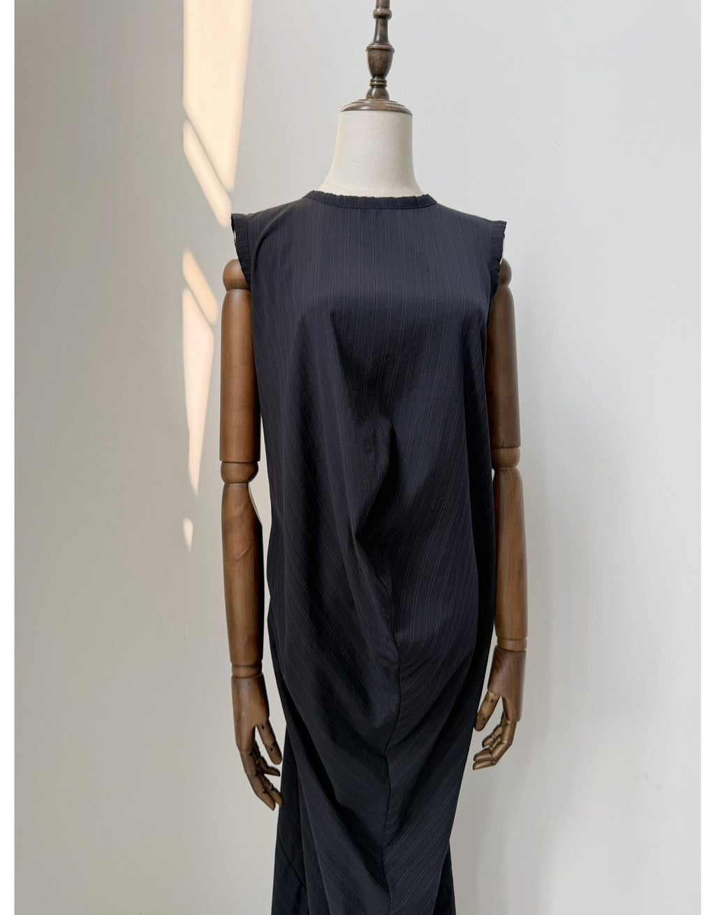 Comme Des Garcons Navy Wool Dress
