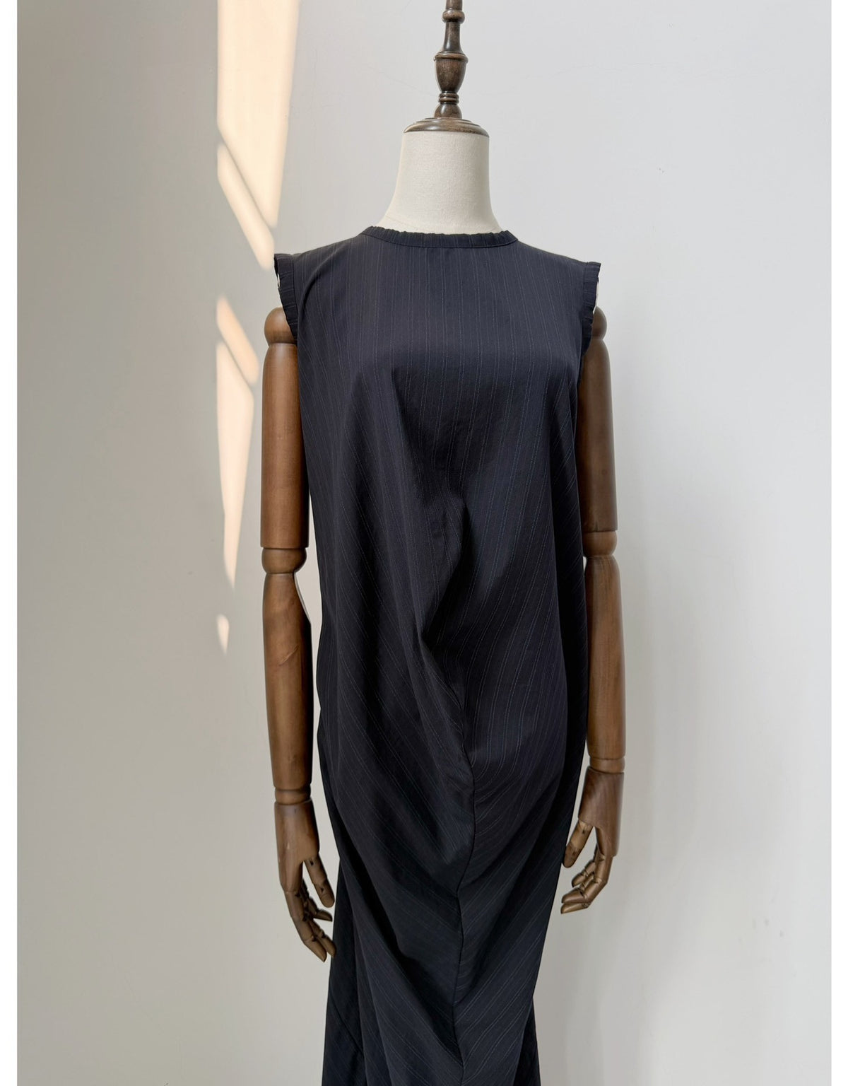 Comme Des Garcons Navy Wool Dress