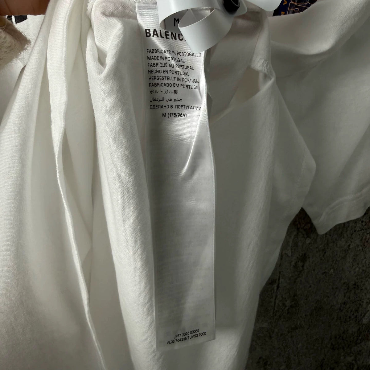 Balenciaga Collage Slogan Print Short Sleeve Top