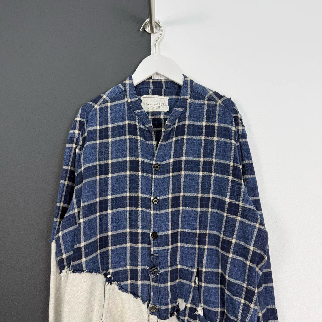Greg Lauren GL Patchwork Distressed Long-Sleeve Shirt