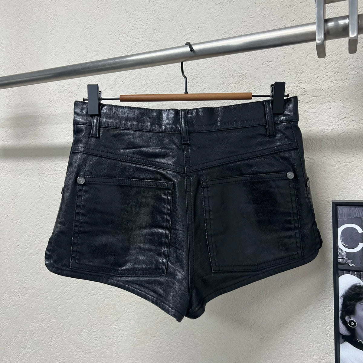 Chanel Leather Shorts