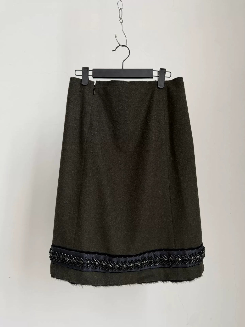 Prada vintage first-cut wool skirt
