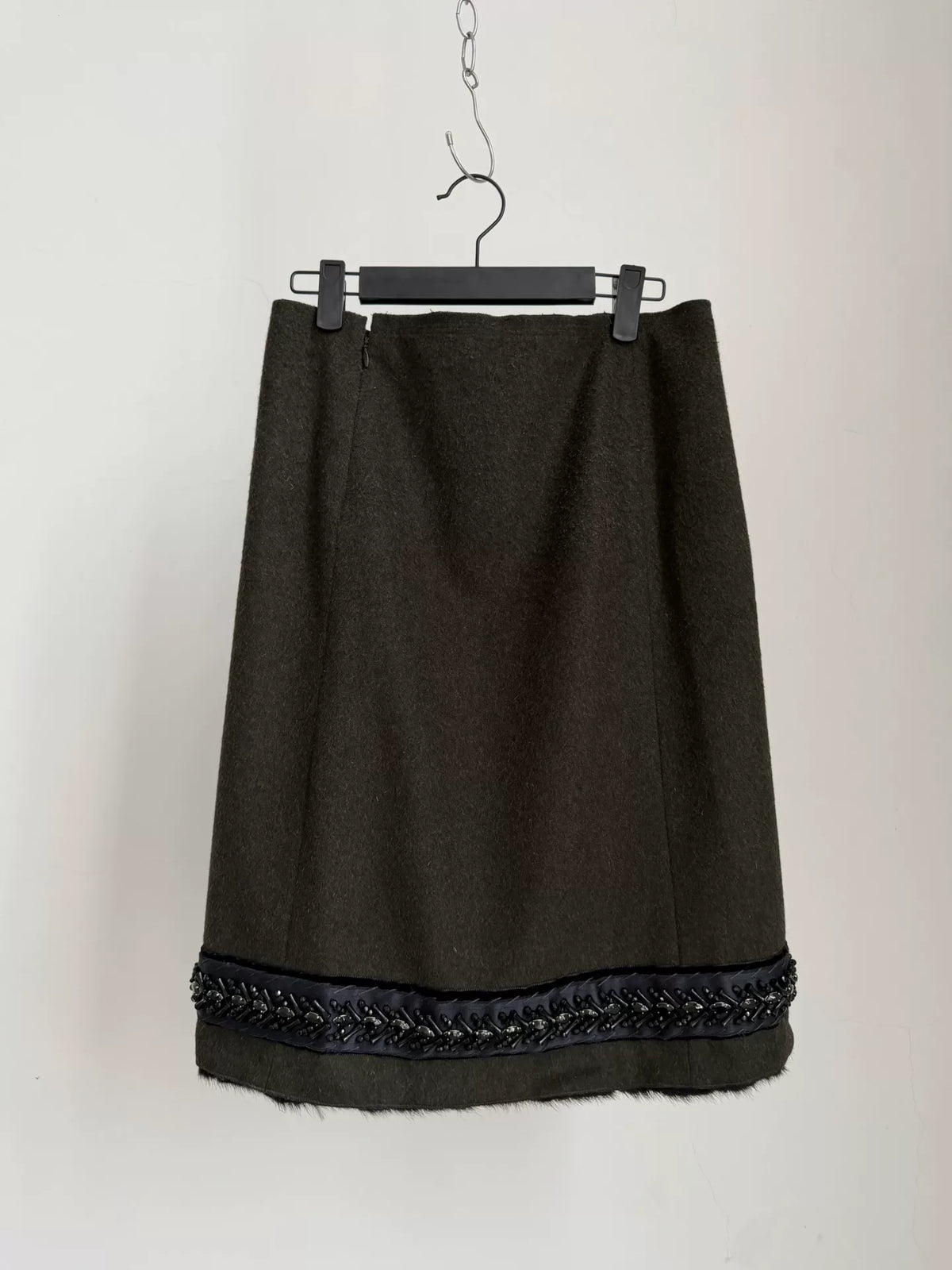 Prada vintage first-cut wool skirt