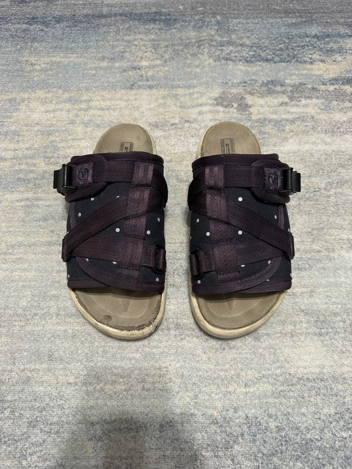 Visvim Purple Polka Dots Christo Slides