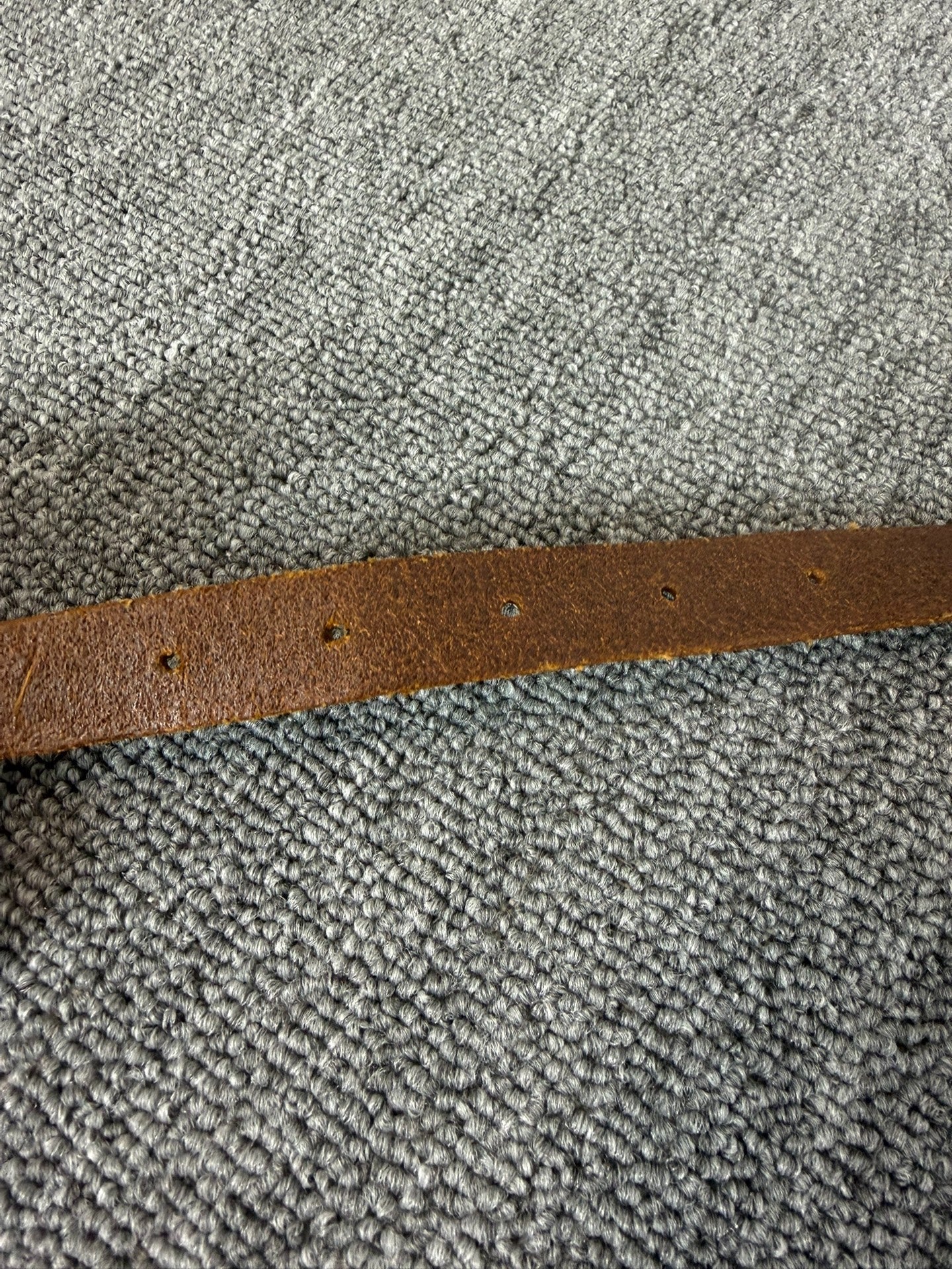 Saint Laurent 16SS Paris Black Brown Retro Silver Buckle Belt