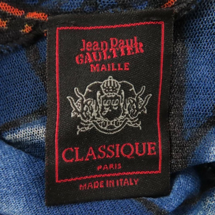 Jean Paul Gaultier Portrait Hooded Mesh Top