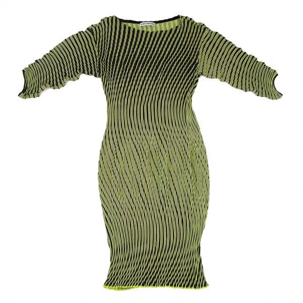 Issey Miyake Vintage Green Pleated Dress