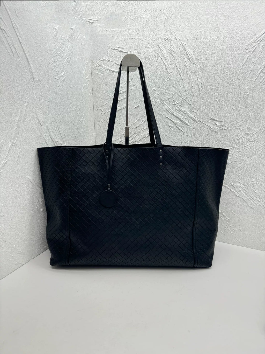 Bottega Veneta Black Woven Leather Tote Bag