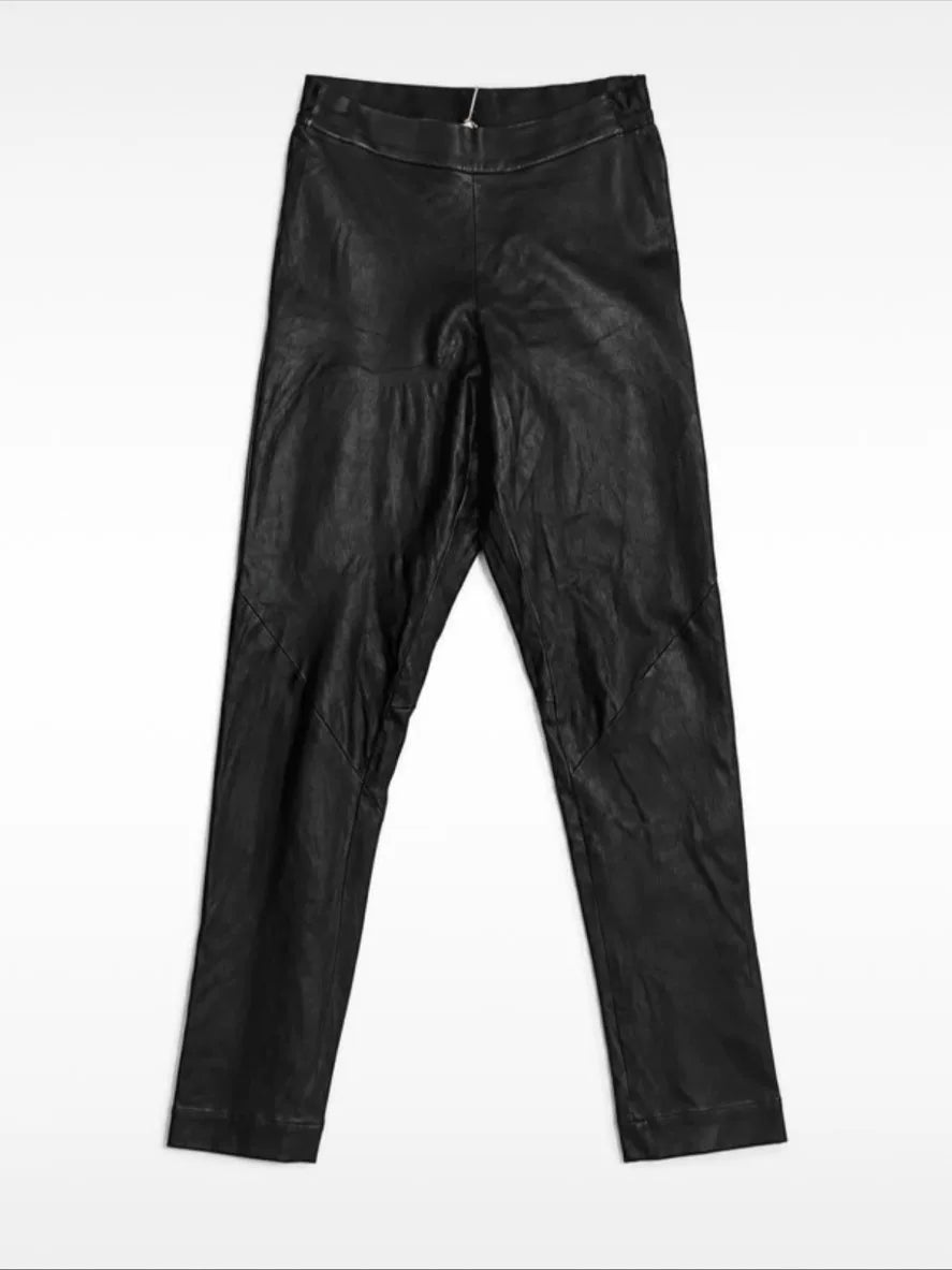 Ann Demeulemeester Archive Deconstructed Lambskin Pants